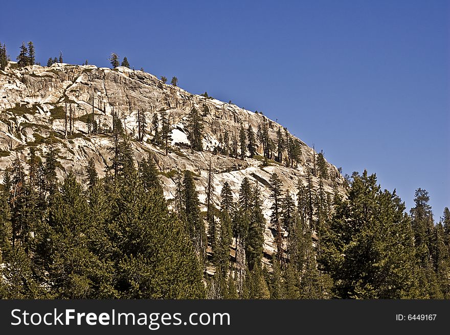 This is a high Sierra dome from Devil's Postpile Monument in California. This is a high Sierra dome from Devil's Postpile Monument in California.