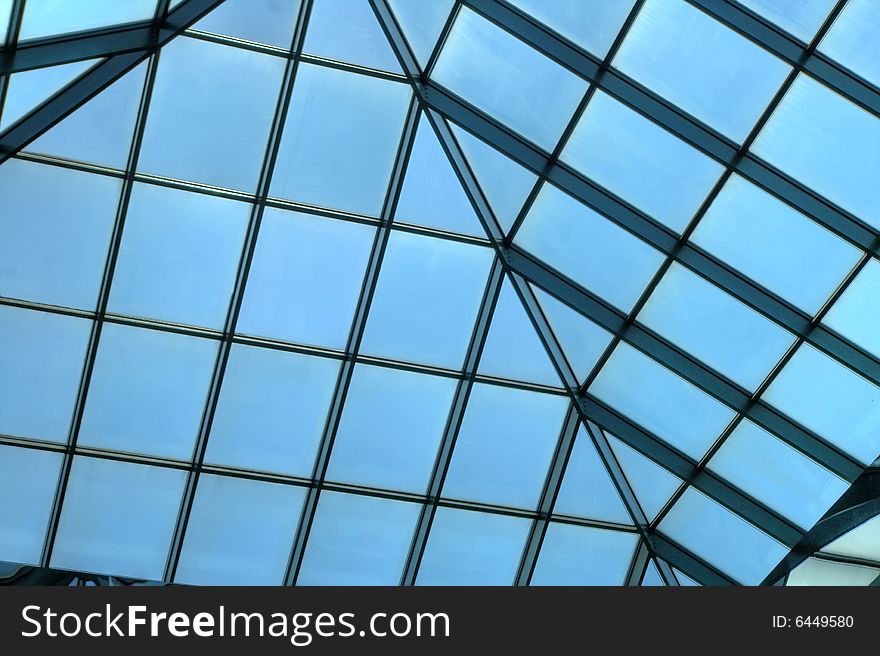 A skylight in a mall