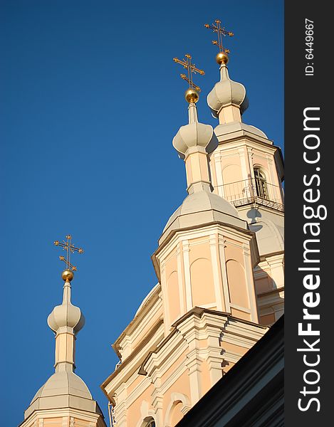 Russian orthodox church, architecture. Exterior. Russian orthodox church, architecture. Exterior.