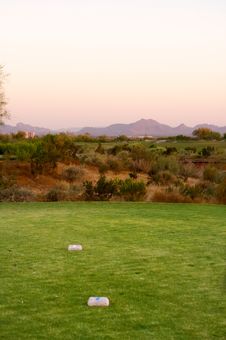 Golf Course In The Arizona Desert Royalty Free Stock Photos Golf Course In The Arizona Desert Royalty Free Stock Photos