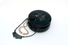 Necklaces In Box Royalty Free Stock Photo