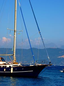 Prow Of Sailing Boat Royalty Free Stock Photo Prow Of Sailing Boat Royalty Free Stock Photo