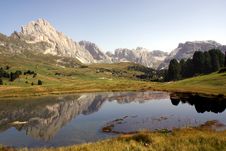 Dolomites Reflection Royalty Free Stock Photos Dolomites Reflection Royalty Free Stock Photos