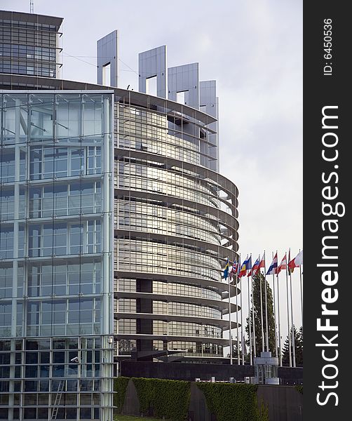 Image of the european Parliament in Strasbourg,
