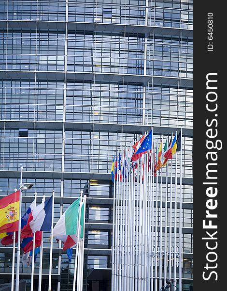 Image of the european Parliament in Strasbourg,