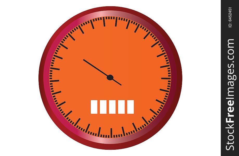 Isolated Speedometer  in white background