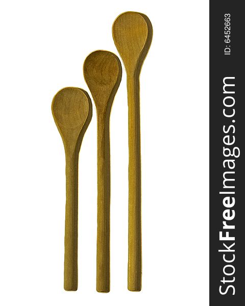 Three Wooden Spoons