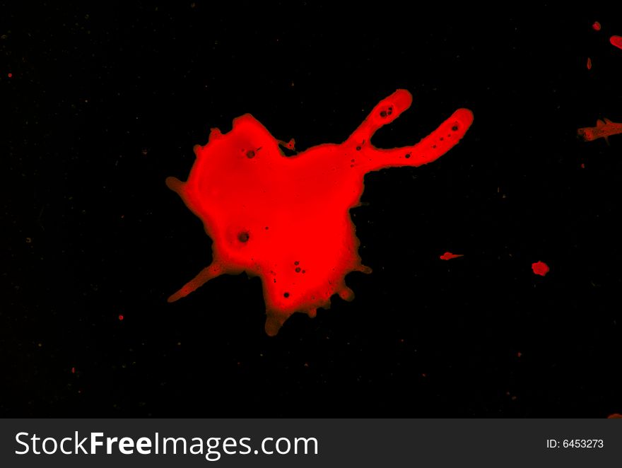 Abstract blood on black background