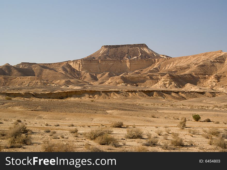 Negev desert hills view. Israel