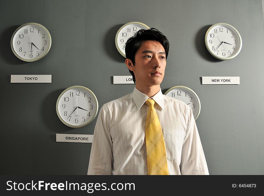 Business Office with Clocks 5