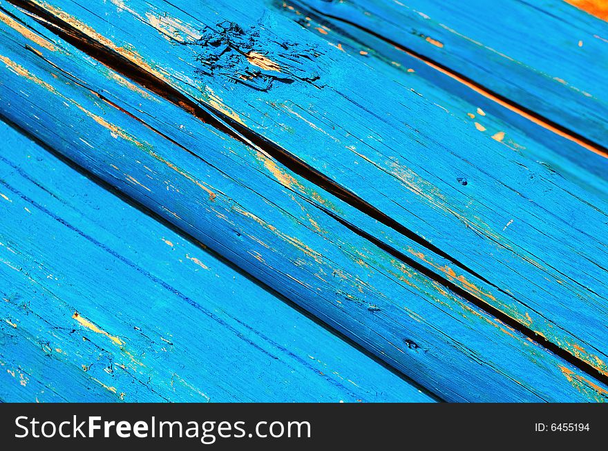 Azure wooden axis abstract shot