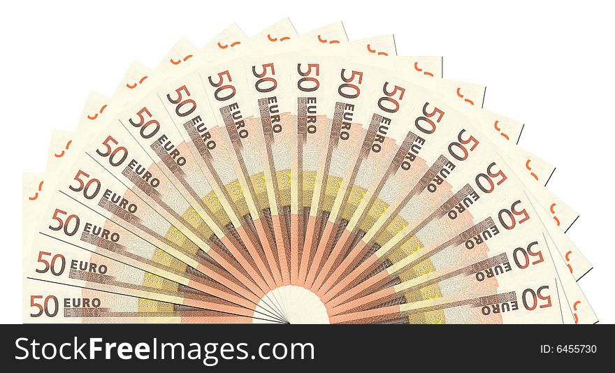 50 Euro Notes Half Circle Template