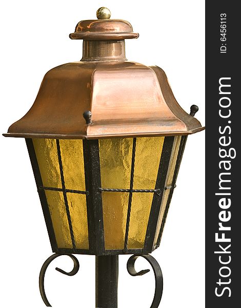 Old fashioned retro alike street lamp. Old fashioned retro alike street lamp