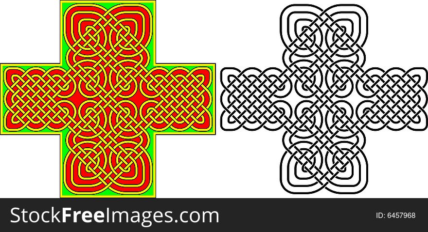 Vector illustration of celtic geometric ornament. Vector illustration of celtic geometric ornament
