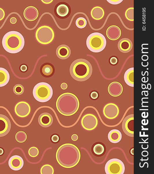 Abstract background with circles and zigzags. Vector illustration. Abstract background with circles and zigzags. Vector illustration
