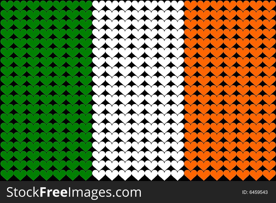 Ireland Heart Flag