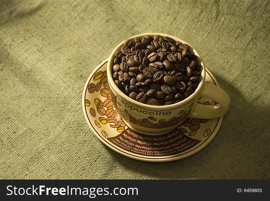 Coffee Beans In The Cup