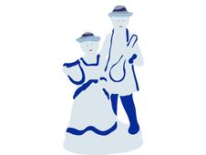 Porcelain Couple Royalty Free Stock Photos Porcelain Couple Royalty Free Stock Photos