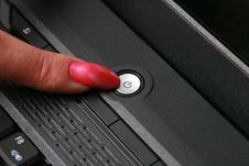Finger Specifies The Button Royalty Free Stock Image Finger Specifies The Button Royalty Free Stock Image