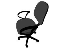 Rotating Office Chair Royalty Free Stock Photos