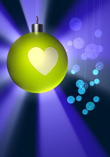 Shining Christmas Ball Royalty Free Stock Photography Shining Christmas Ball Royalty Free Stock Photography