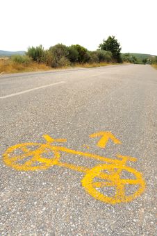 Bicycle On The Road No.1 Stock Image Bicycle On The Road No.1 Stock Image