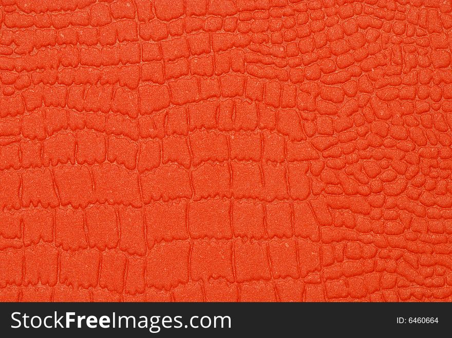 Orange leather material texture background