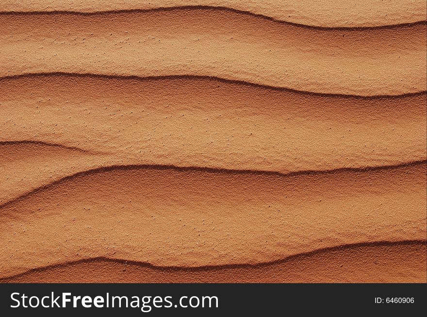 Pattern on red sand dunes in arizona. Pattern on red sand dunes in arizona