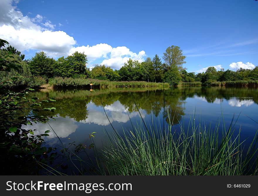 Lake Butzensee near Tuebingen, south west Germany