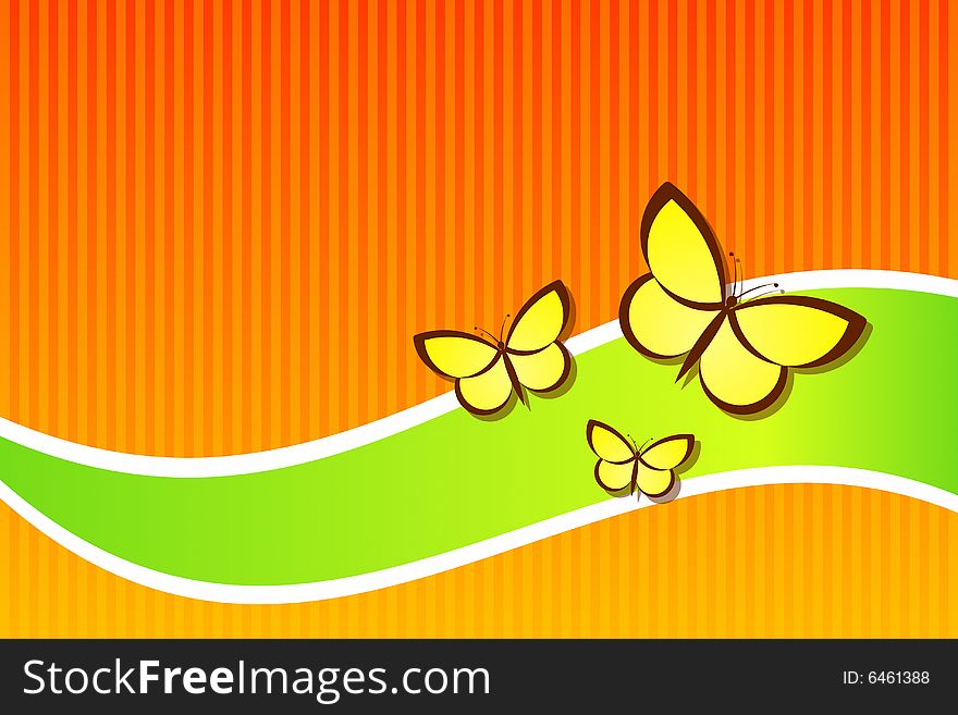 Vector illustration of Butterfly background. Vector illustration of Butterfly background
