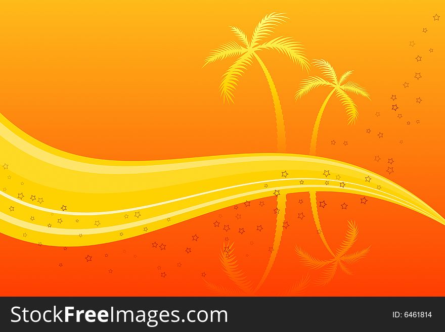Vector illustrator of Palm Trees