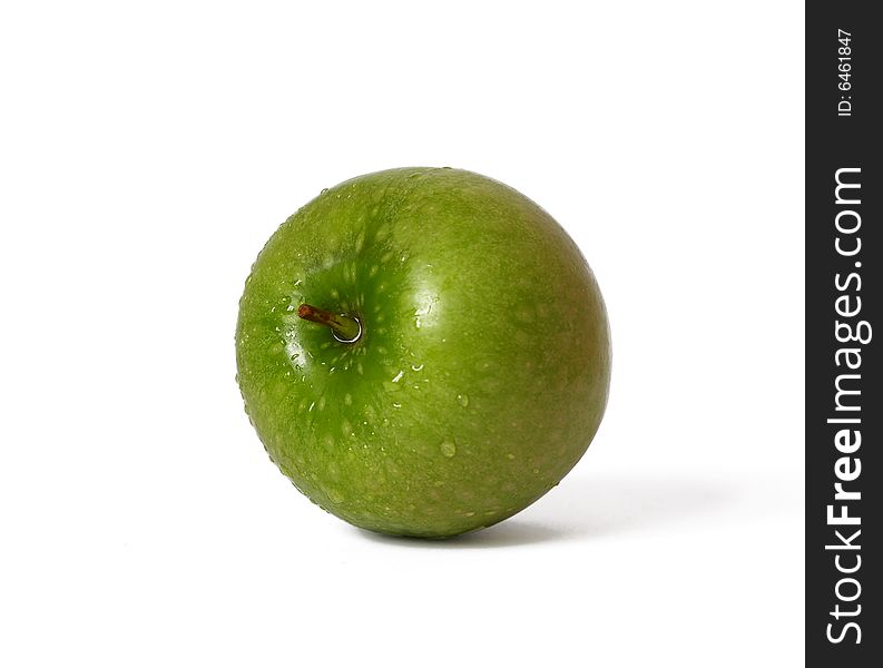 Green Apple Isolated On White