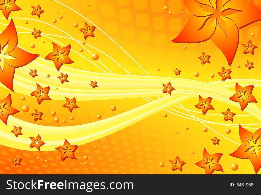 Vector illustration of flower background. Vector illustration of flower background