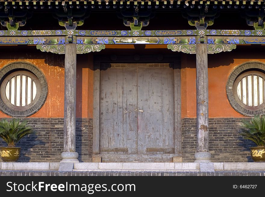 A chinese building of a ancient palace. A chinese building of a ancient palace.