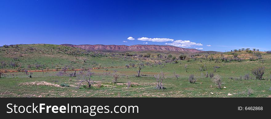 Elder Mountain Range & Blue Sky