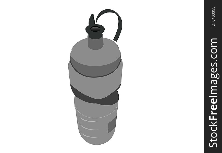 Sipper bottle on white background