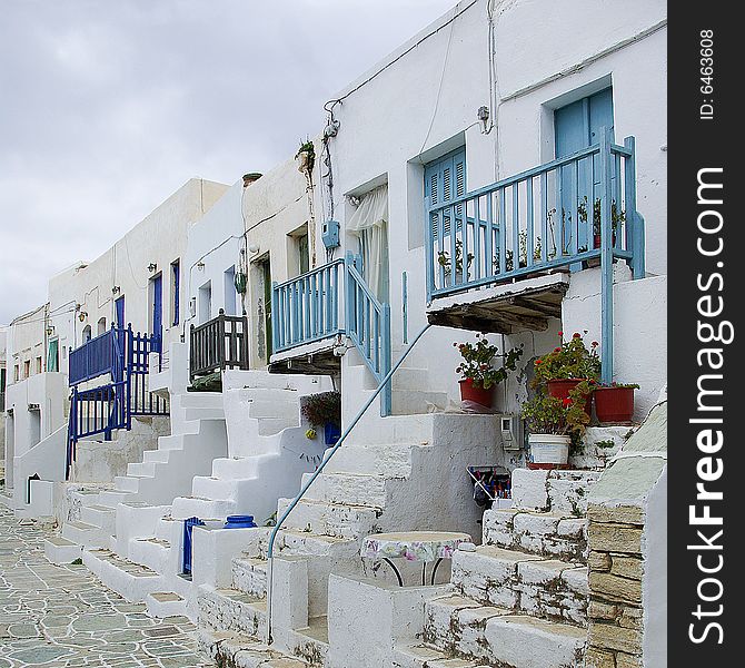 Castel of Cyclades in the Greek island Folegandos. Castel of Cyclades in the Greek island Folegandos