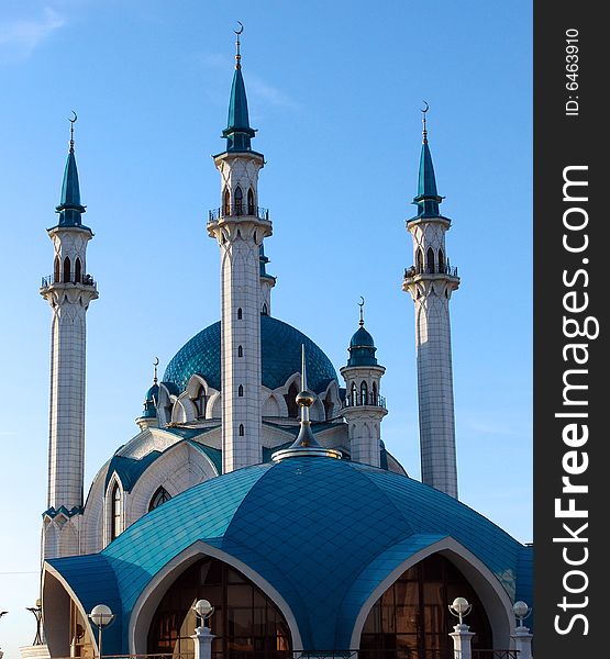 Kol Sharif mosque and museum islamic in Kazan. Kol Sharif mosque and museum islamic in Kazan