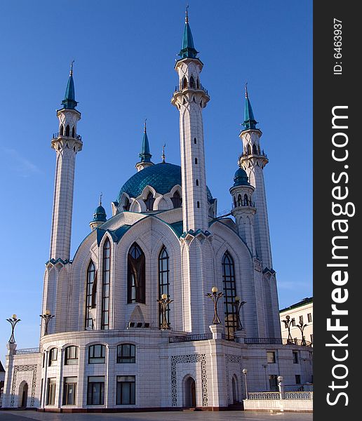 Kol Sharif mosque and museum islamic in Kazan. Kol Sharif mosque and museum islamic in Kazan