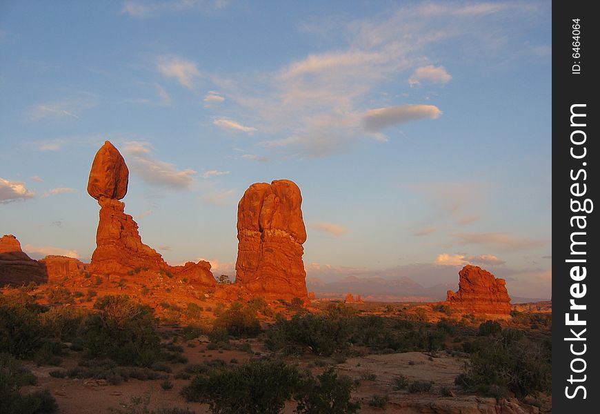 Sunset at Arches National Park