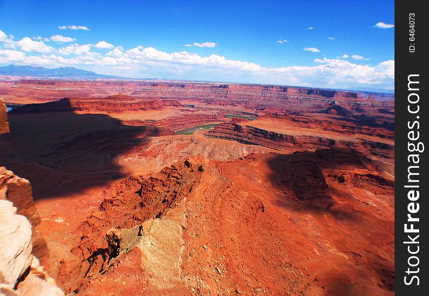 Sunny skies over Canyonlands Park. Sunny skies over Canyonlands Park