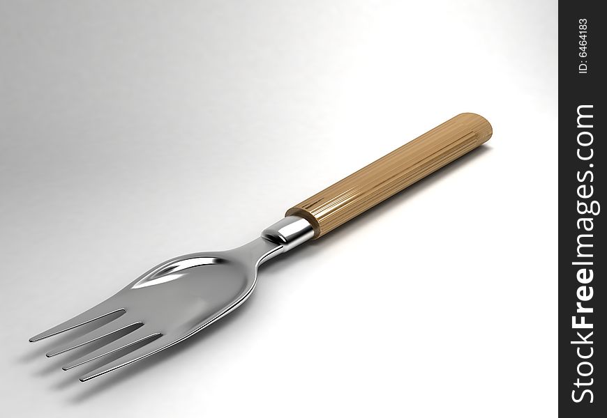 Three dimensional fork