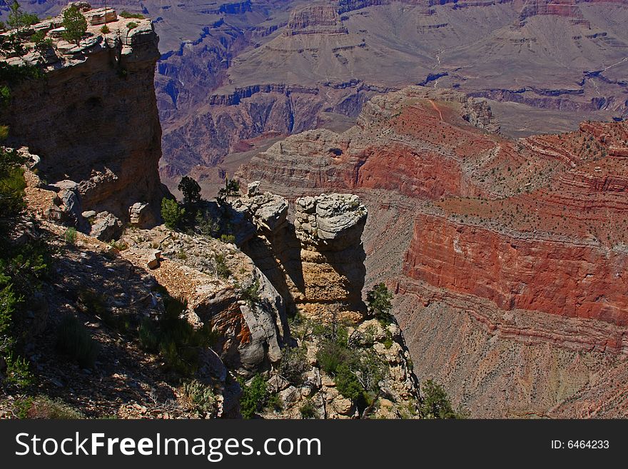 Panoramic view from South Rim at Grand Canyon National Park