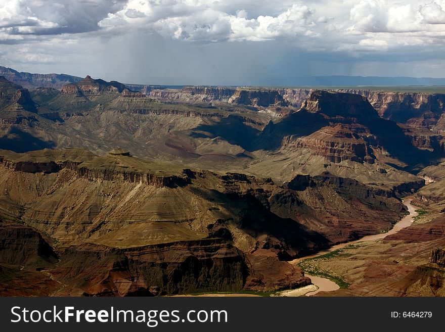 Panoramic view from South Rim at Grand Canyon National Park