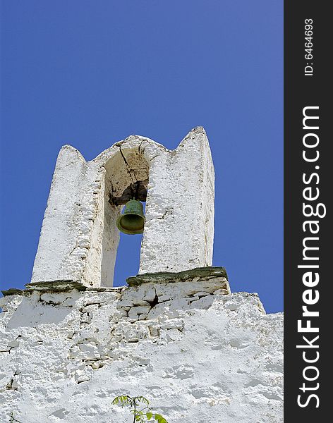 Greek church in Cyclades - Folegandros. Greek church in Cyclades - Folegandros