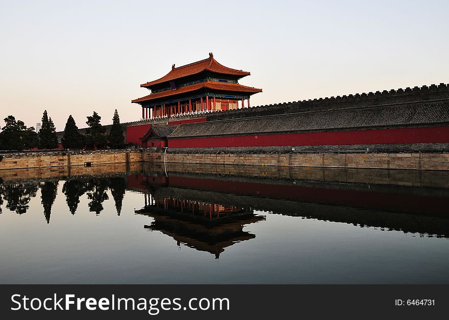Ancient Chinese building, forbidden city