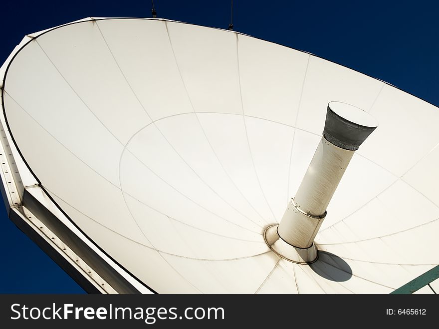 Satellite parabolic dish for communication. Satellite parabolic dish for communication