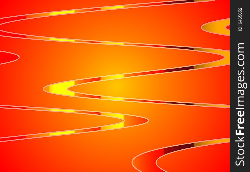 Background with colorful lines and red as the main color