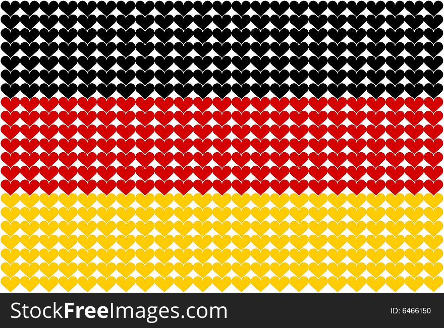 An illustration of German flag. An illustration of German flag