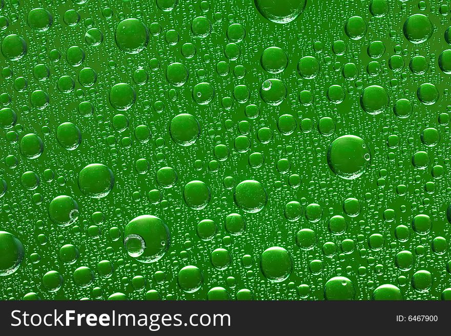 Macro photo of the water drops